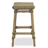 Everglade Woodtone Sea Grass Counter Stool - Ornate Home