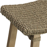 Everglade Woodtone Sea Grass Counter Stool - Ornate Home