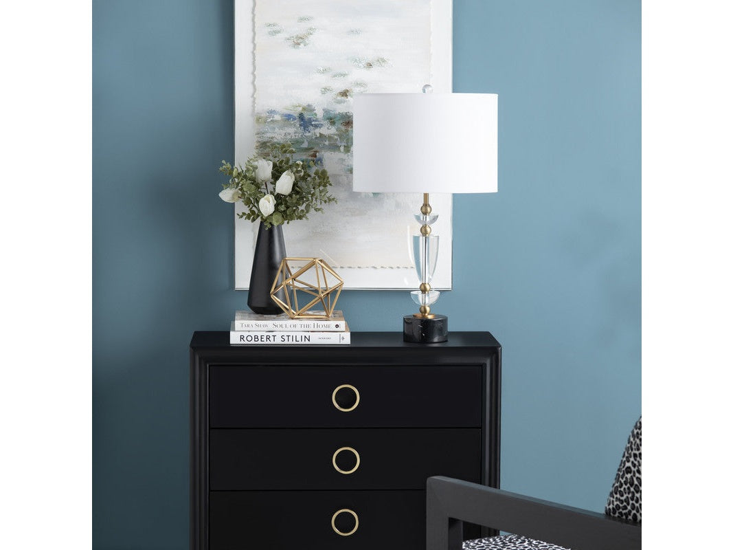 Everglen Black/White Table Lamp (Set of 2) - Ornate Home