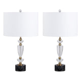 Everglen Black/White Table Lamp (Set of 2) - Ornate Home