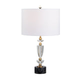 Everglen Black/White Table Lamp (Set of 2) - Ornate Home