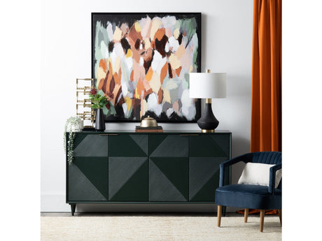 Evergreen Green Four Door Sideboard - Ornate Home