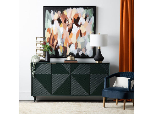 Evergreen Green Four Door Sideboard - Ornate Home