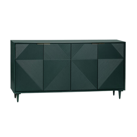 Evergreen Green Four Door Sideboard - Ornate Home