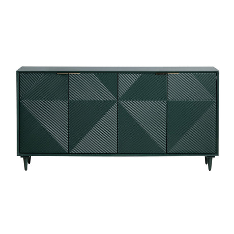 Evergreen Green Four Door Sideboard - Ornate Home