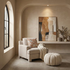 Everly Beige Chair - Ornate Home