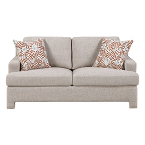 Everly Beige Loveseat - Ornate Home