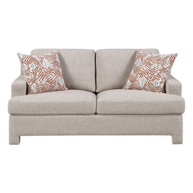 Everly Beige Loveseat - Ornate Home