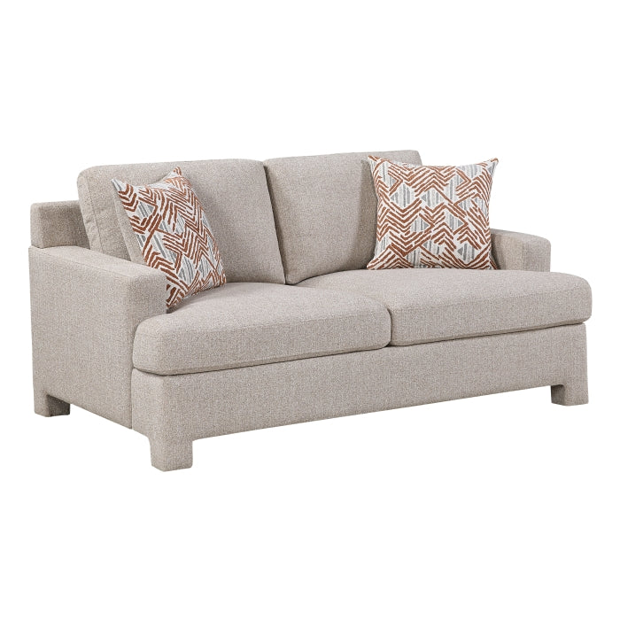Everly Beige Loveseat - Ornate Home
