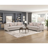 Everly Beige Loveseat - Ornate Home
