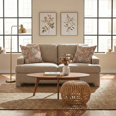 Everly Beige Loveseat - Ornate Home
