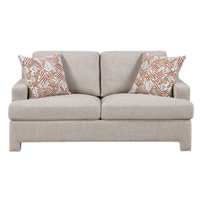 Everly Beige Loveseat - Ornate Home