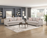Everly Beige Loveseat - Ornate Home
