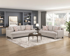 Everly Beige Loveseat - Ornate Home