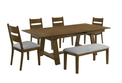 Everly Brown/Gray Dining Set - Ornate Home