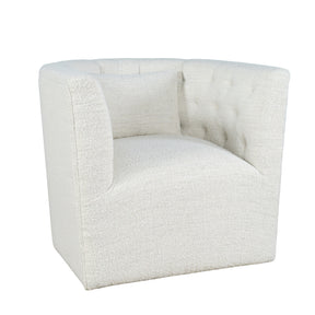 Everly Natural Swivel Accent Chair - Ornate Home