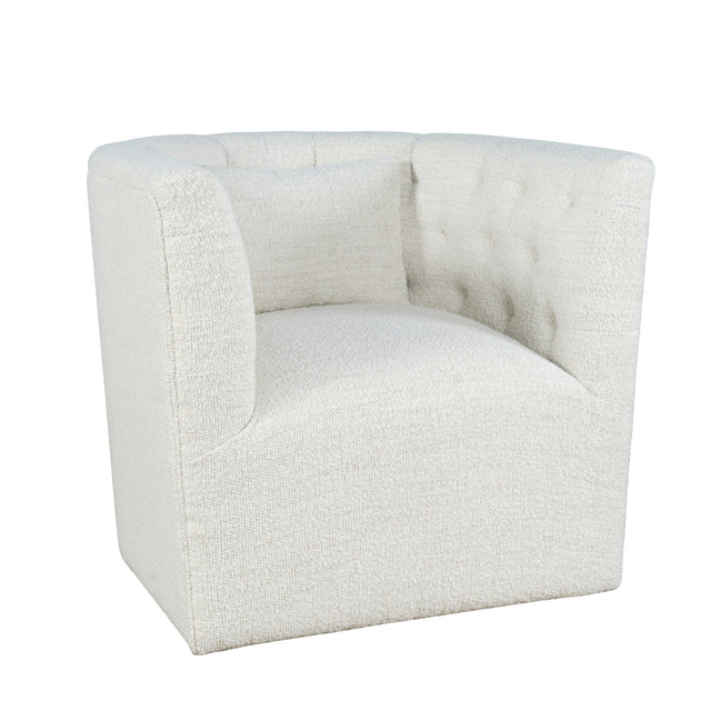 Everly Natural Swivel Accent Chair - Ornate Home