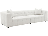 Everly Off White Extra Long Sofa - Ornate Home