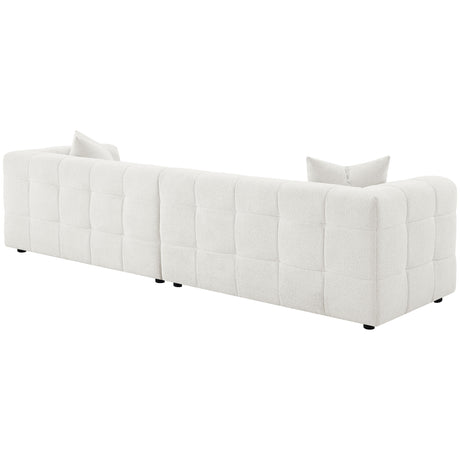 Everly Off White Extra Long Sofa - Ornate Home