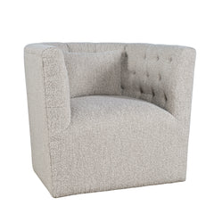 Everly Taupe Swivel Accent Chair - Ornate Home
