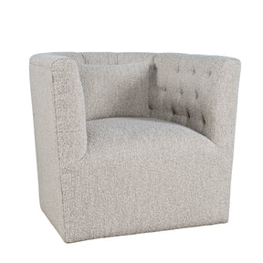 Everly Taupe Swivel Accent Chair - Ornate Home