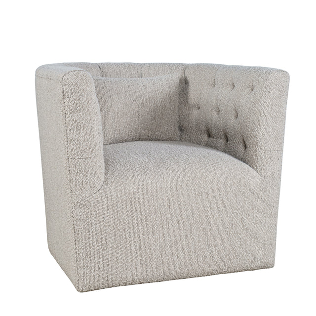 Everly Taupe Swivel Accent Chair - Ornate Home