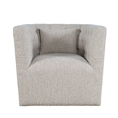 Everly Taupe Swivel Accent Chair - Ornate Home