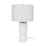 Everly White/Beige Cement Table Lamp - Ornate Home