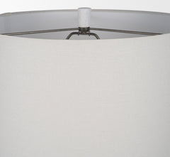 Everly White/Beige Cement Table Lamp - Ornate Home
