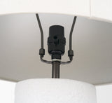 Everly White/Beige Cement Table Lamp - Ornate Home