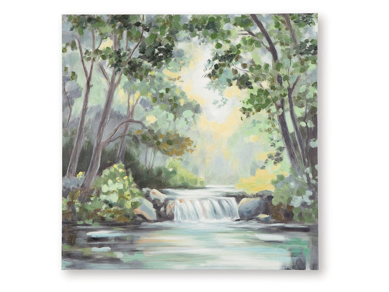 Evermaddick Green/Gray/White Wall Art (Online Special Price) - Ornate Home