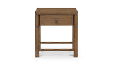 Evermore Natural 1 Drawer Nightstand Brown - Ornate Home