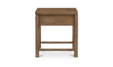 Evermore Natural 1 Drawer Nightstand Brown - Ornate Home