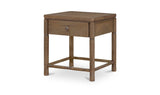 Evermore Natural 1 Drawer Nightstand Brown - Ornate Home