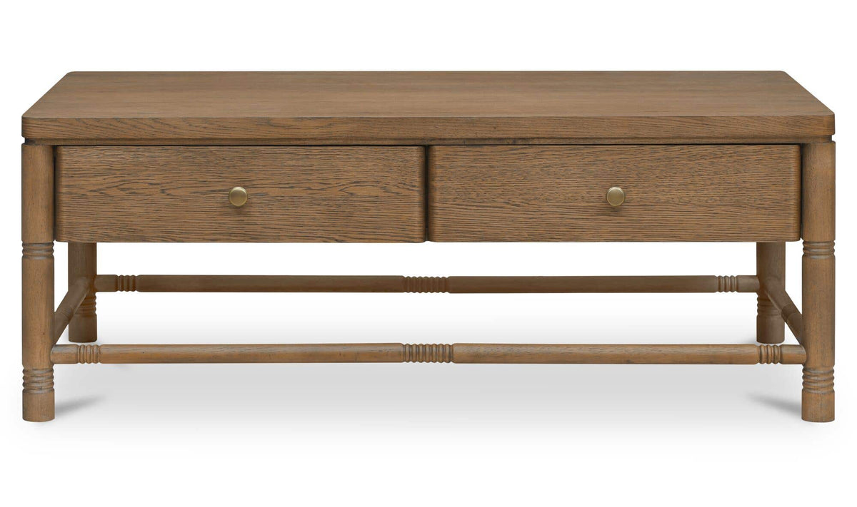 Evermore Natural Coffee Table Brown - Ornate Home
