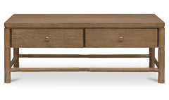 Evermore Natural Coffee Table Brown - Ornate Home