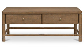 Evermore Natural Coffee Table Brown - Ornate Home
