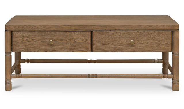 Evermore Natural Coffee Table Brown - Ornate Home