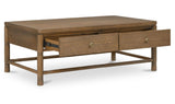 Evermore Natural Coffee Table Brown - Ornate Home