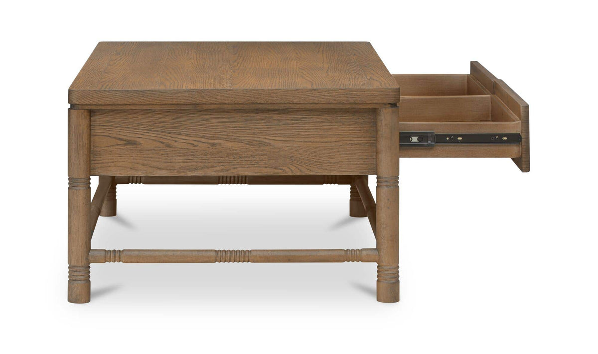 Evermore Natural Coffee Table Brown - Ornate Home
