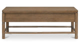 Evermore Natural Coffee Table Brown - Ornate Home