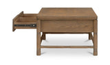 Evermore Natural Coffee Table Brown - Ornate Home