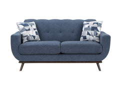 Everton Blue Loveseat - Ornate Home