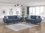 Everton Blue Loveseat - Ornate Home