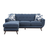 Everton Blue Reversible Sofa Chaise - Ornate Home