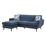 Everton Blue Reversible Sofa Chaise - Ornate Home