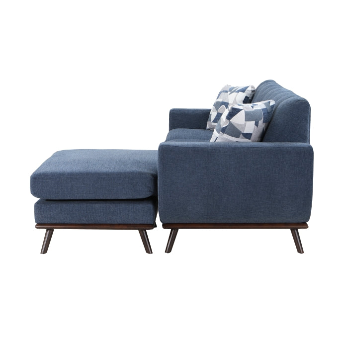 Everton Blue Reversible Sofa Chaise - Ornate Home