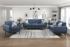 Everton Blue Sofa - Ornate Home