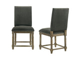 Everton Gray 19"W Fabric Dining Chair (Set of 2) - Ornate Home