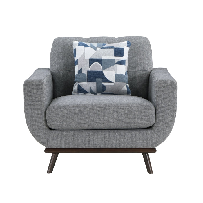 Everton Gray Chair - Ornate Home